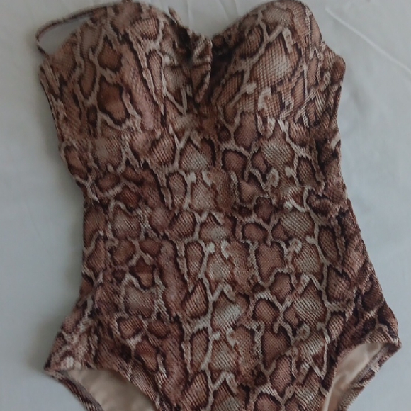Davina Snake Print One-Piece Swimsuit - Picture 4 of 10